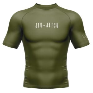 Renzo Gracie Short Sleeve Rashguard Olive
