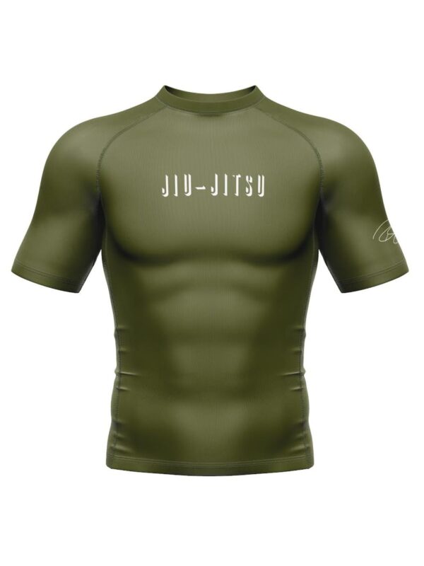 Renzo Gracie Short Sleeve Rashguard Olive